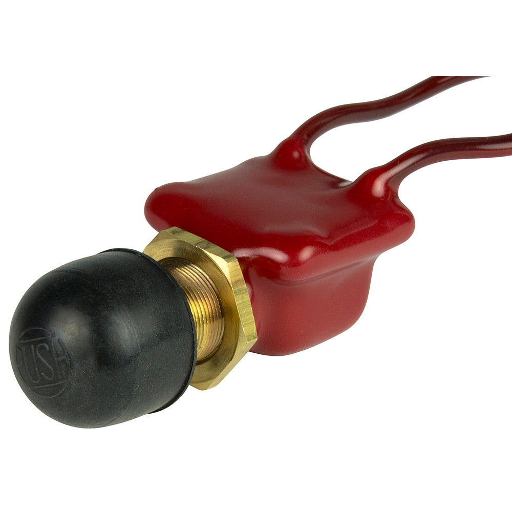 BEP 2-Position SPST PVC Coated Push Button Switch - OFF/(ON) - Deckhand Marine Supply
