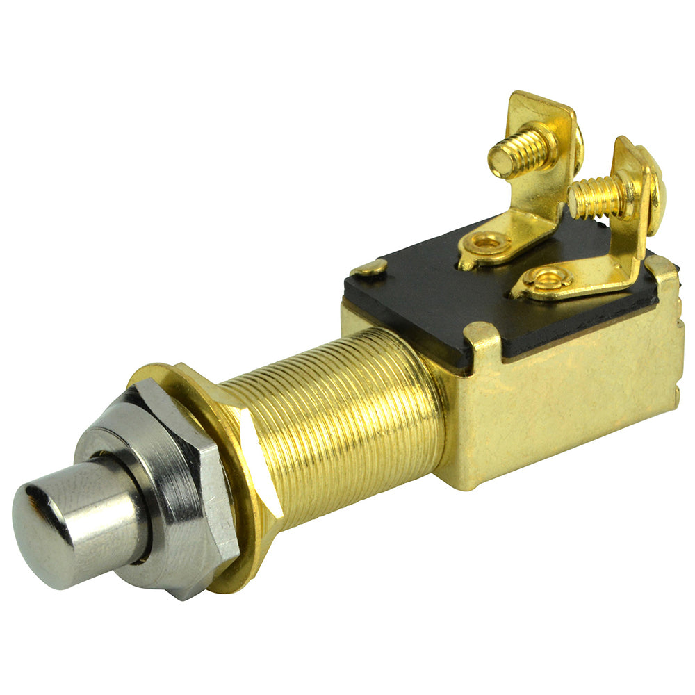 BEP 2-Position SPST Recessed Push Button Switch - OFF/(ON) - Deckhand Marine Supply