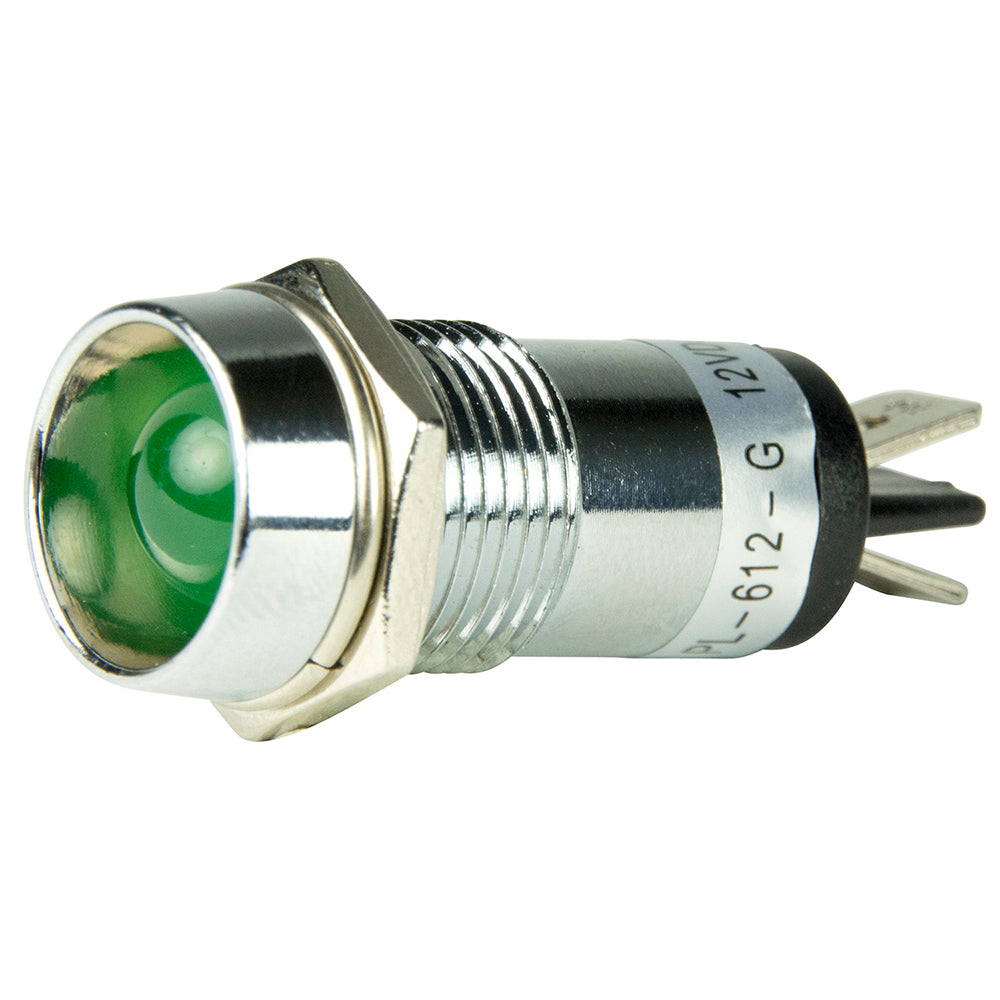 BEP LED Pilot Indicator Light - 12V - Green - Deckhand Marine Supply