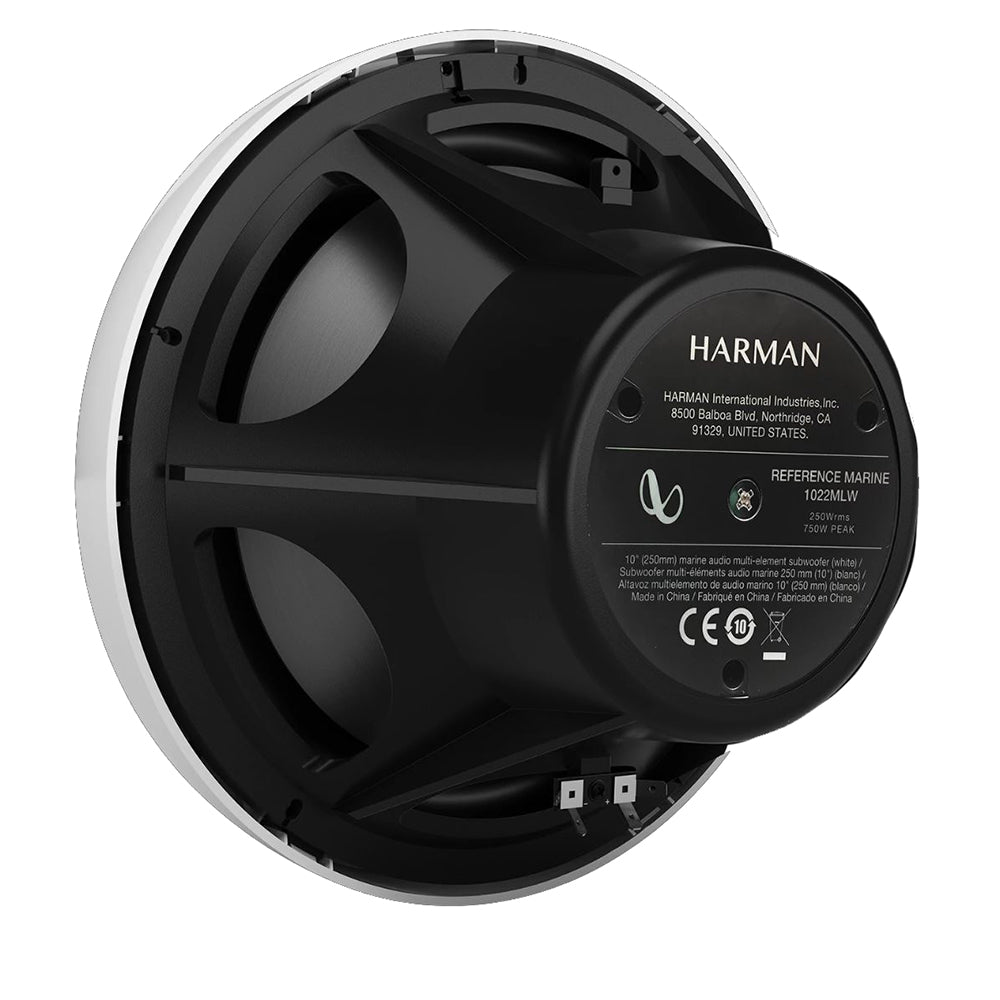 Infinity 10" Marine RGB Reference Series Subwoofer - White - Deckhand Marine Supply