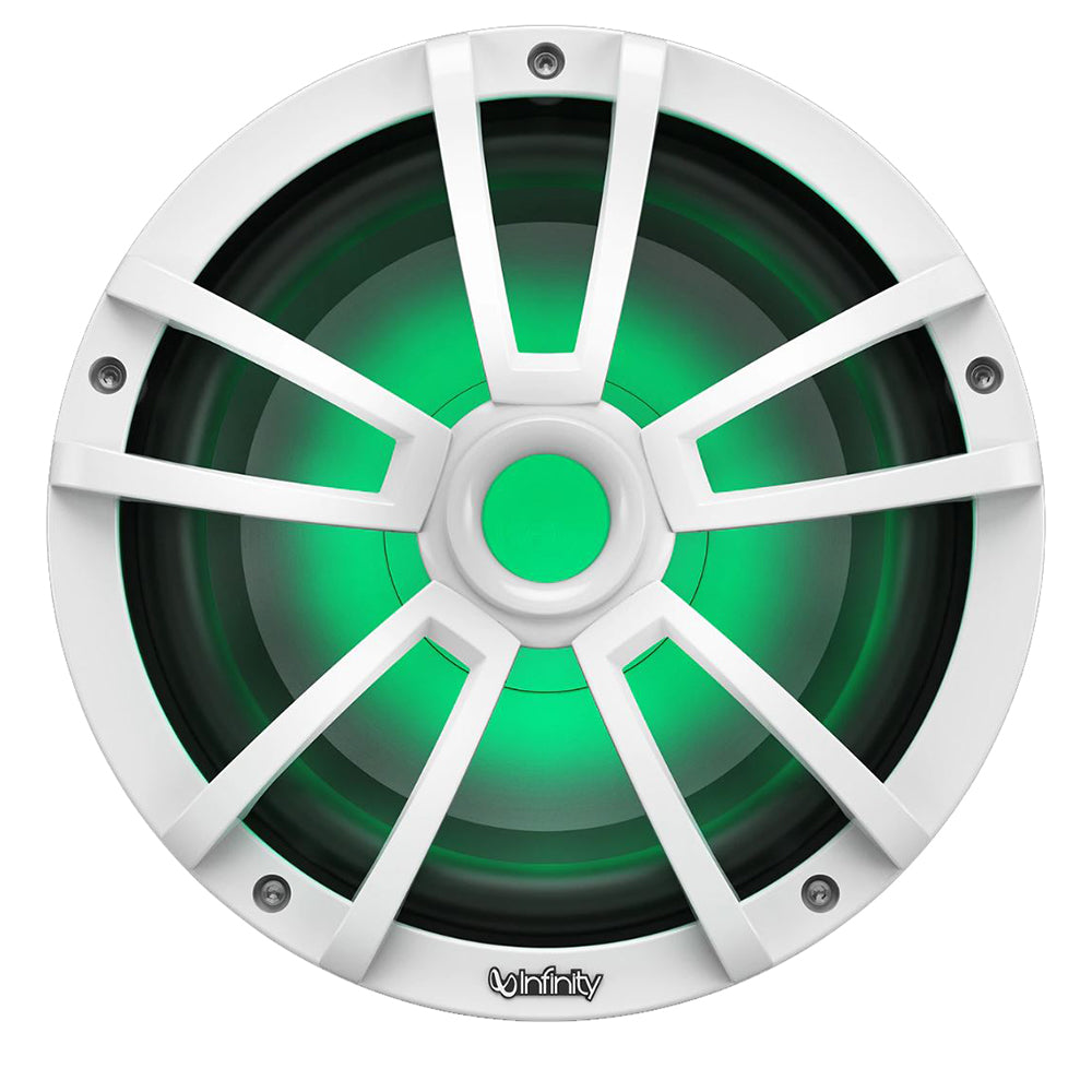 Infinity 10" Marine RGB Reference Series Subwoofer - White - Deckhand Marine Supply