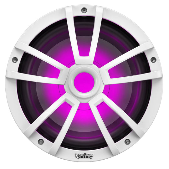 Infinity 10" Marine RGB Reference Series Subwoofer - White - Deckhand Marine Supply