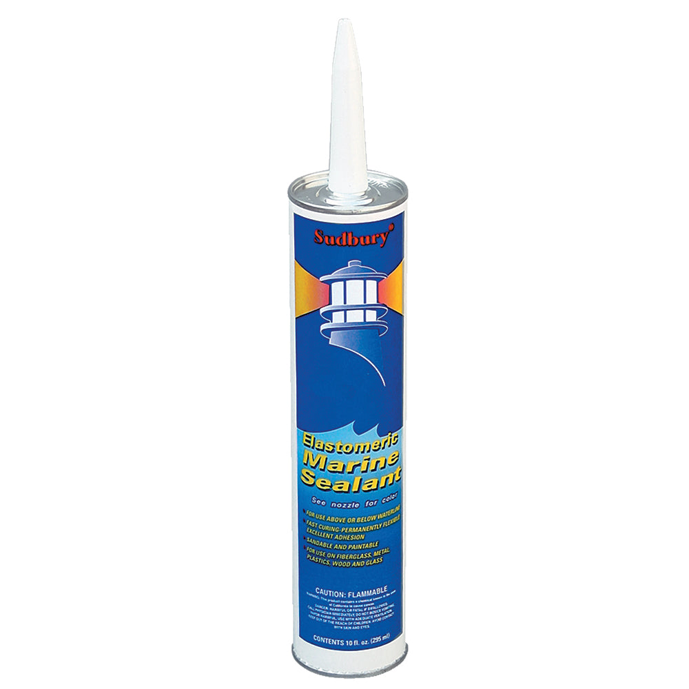 Sudbury Elastomeric Marine Sealant - 10oz Cartridge - White - Deckhand Marine Supply