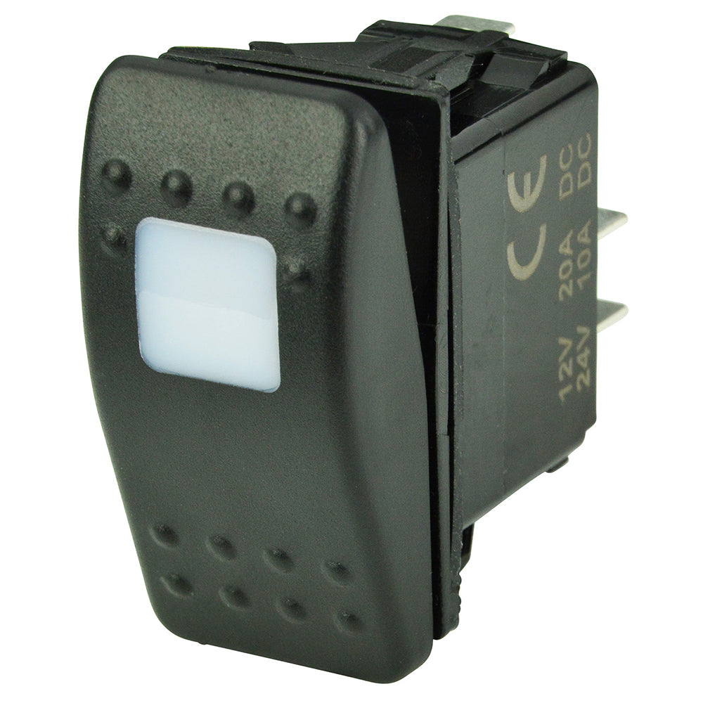 BEP SPST Contura Switch - 1-Amber LED - OFF/ON - Deckhand Marine Supply