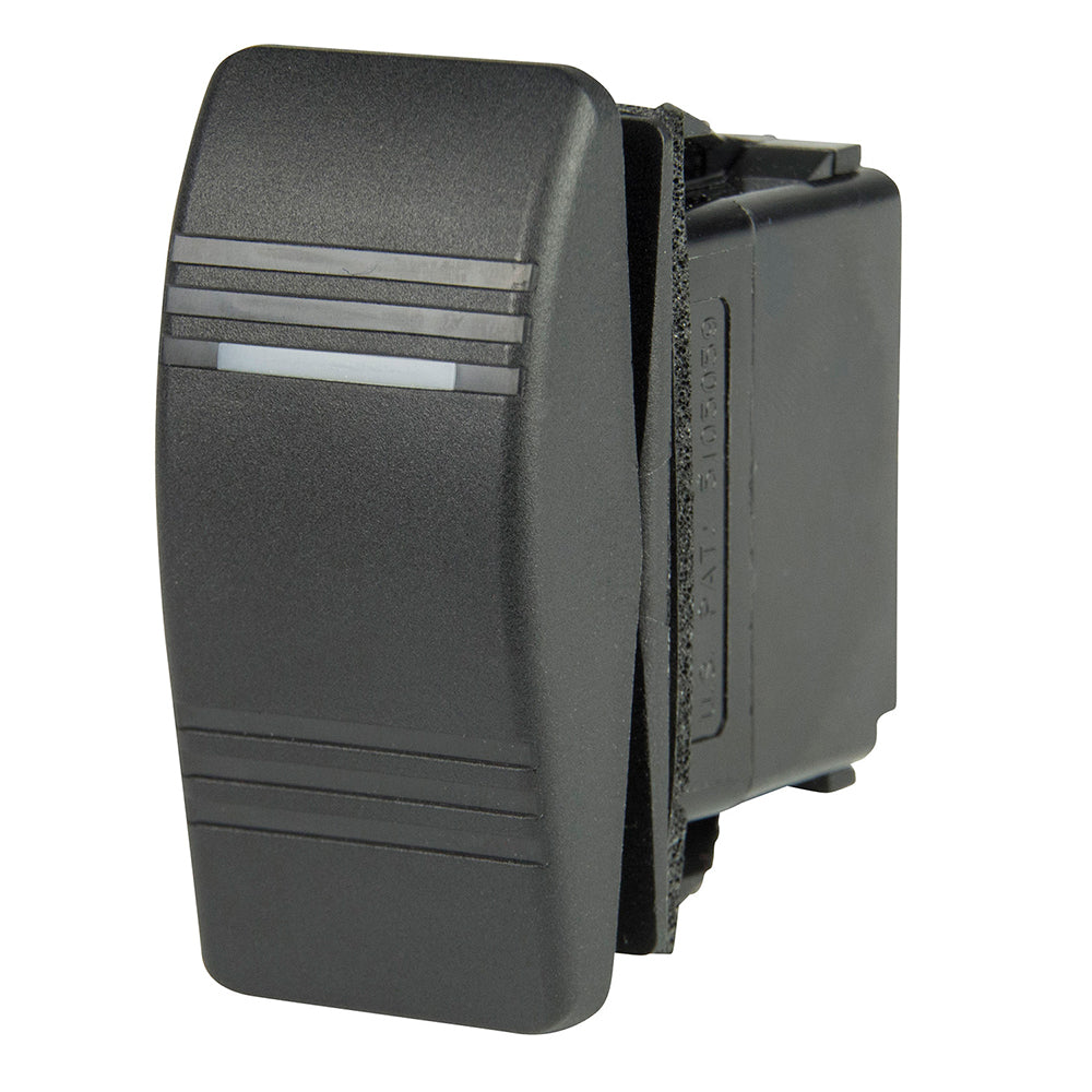 BEP DPDT Contura Switch - 1-Amber LED - ON/OFF/(ON) - Deckhand Marine Supply