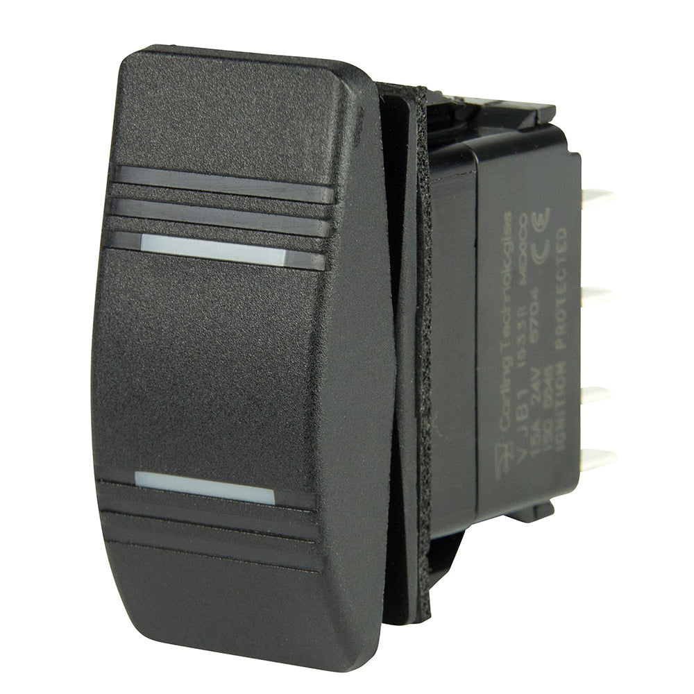 BEP DPDT Contura Switch - 2-Amber LEDs - ON/OFF/ON - Deckhand Marine Supply