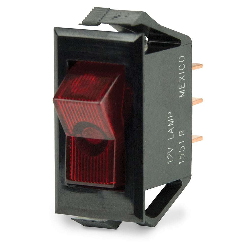 BEP Illuminated SPST Rocker Switch - Red LED - 12V - OFF/ON - Deckhand Marine Supply