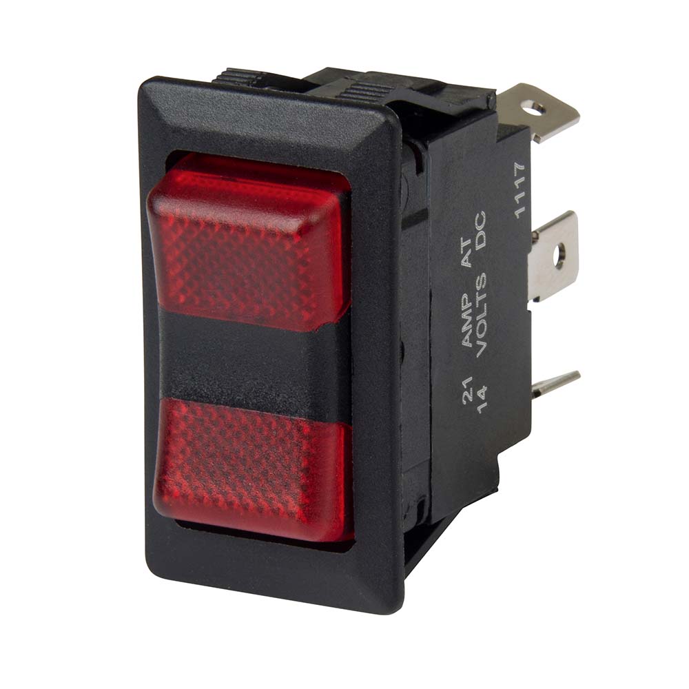 BEP SPDT Rocker Switch - 2-LEDs - 12V/24V - ON/OFF/ON - Deckhand Marine Supply
