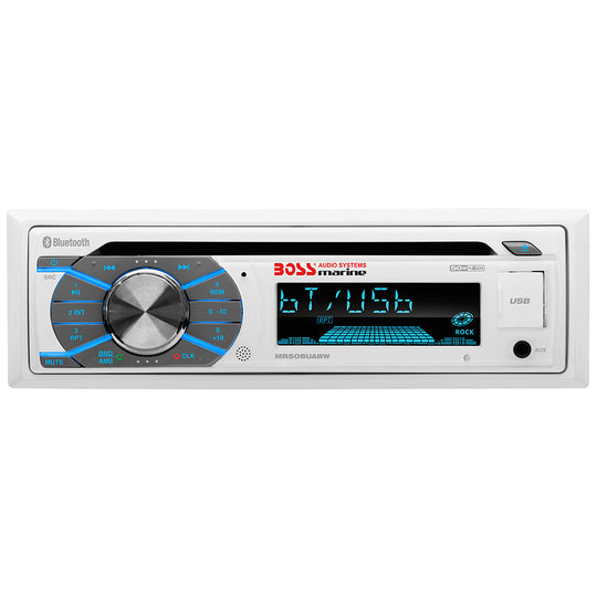 Boss Audio MR508UABW Marine Stereo w/AM/FM/CD/BT/USB - Deckhand Marine Supply