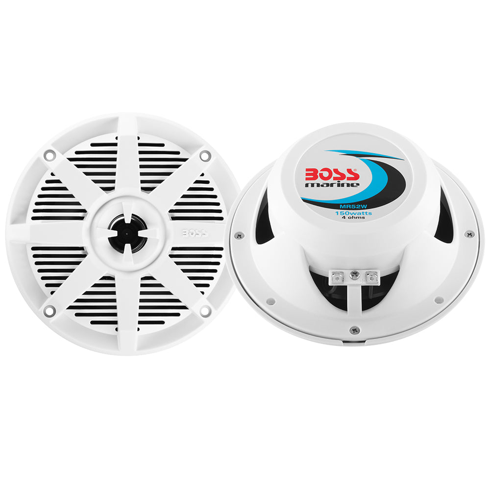 Boss Audio 5.25" MR52W Speaker - White - 150W - Deckhand Marine Supply