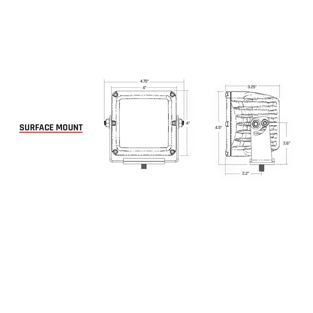 RIGID Industries D-XL PRO - Specter-Driving LED - Pair - Black - Deckhand Marine Supply