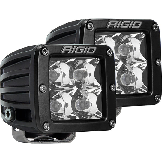 RIGID Industries D-Series PRO Hybrid-Spot LED - Pair - Black - Deckhand Marine Supply