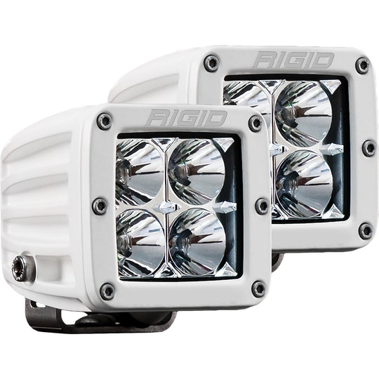 RIGID Industries D-Series PRO Hybrid-Flood LED - Pair - White - Deckhand Marine Supply