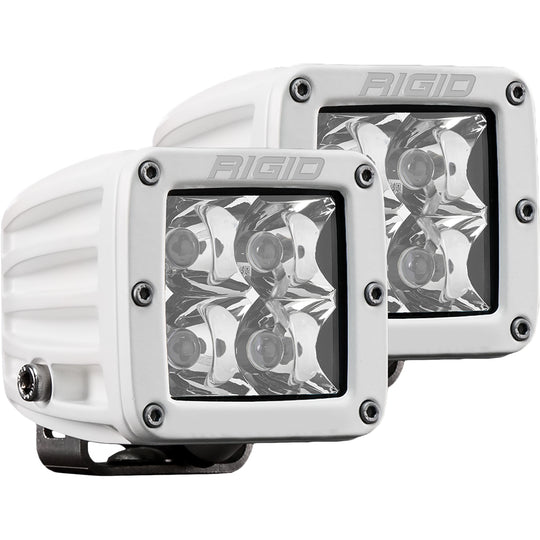 RIGID Industries D-Series PRO Hybrid-Spot LED - Pair - White - Deckhand Marine Supply