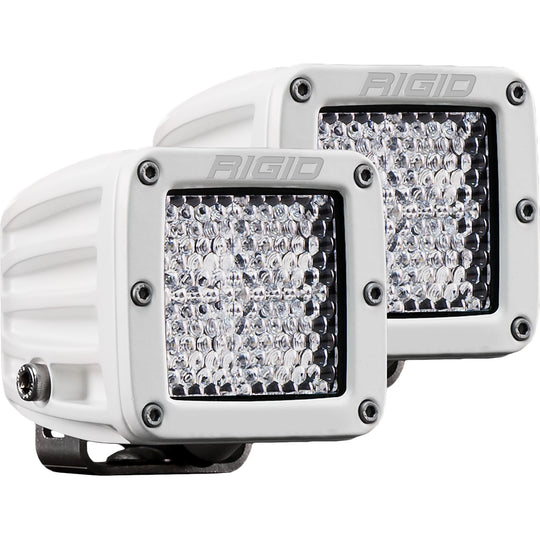 RIGID Industries D-Series PRO Hybrid-Diffused LED - Pair - White - Deckhand Marine Supply