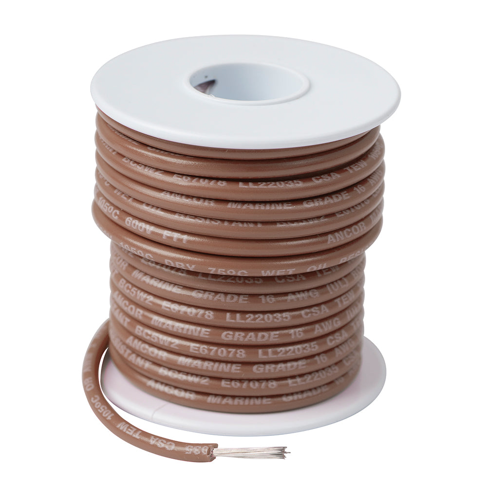 Ancor Tan 14 AWG Tinned Copper Wire - 100 - Deckhand Marine Supply