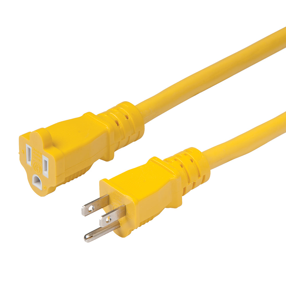 Marinco 15A 12/3 Heavy-Duty Extension Cord - 50 - Deckhand Marine Supply