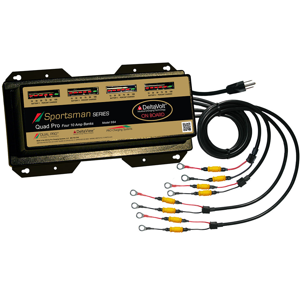 Dual Pro Sportsman Series Battery Charger - 40A - 4-10A-Banks - 12V-48V - Deckhand Marine Supply