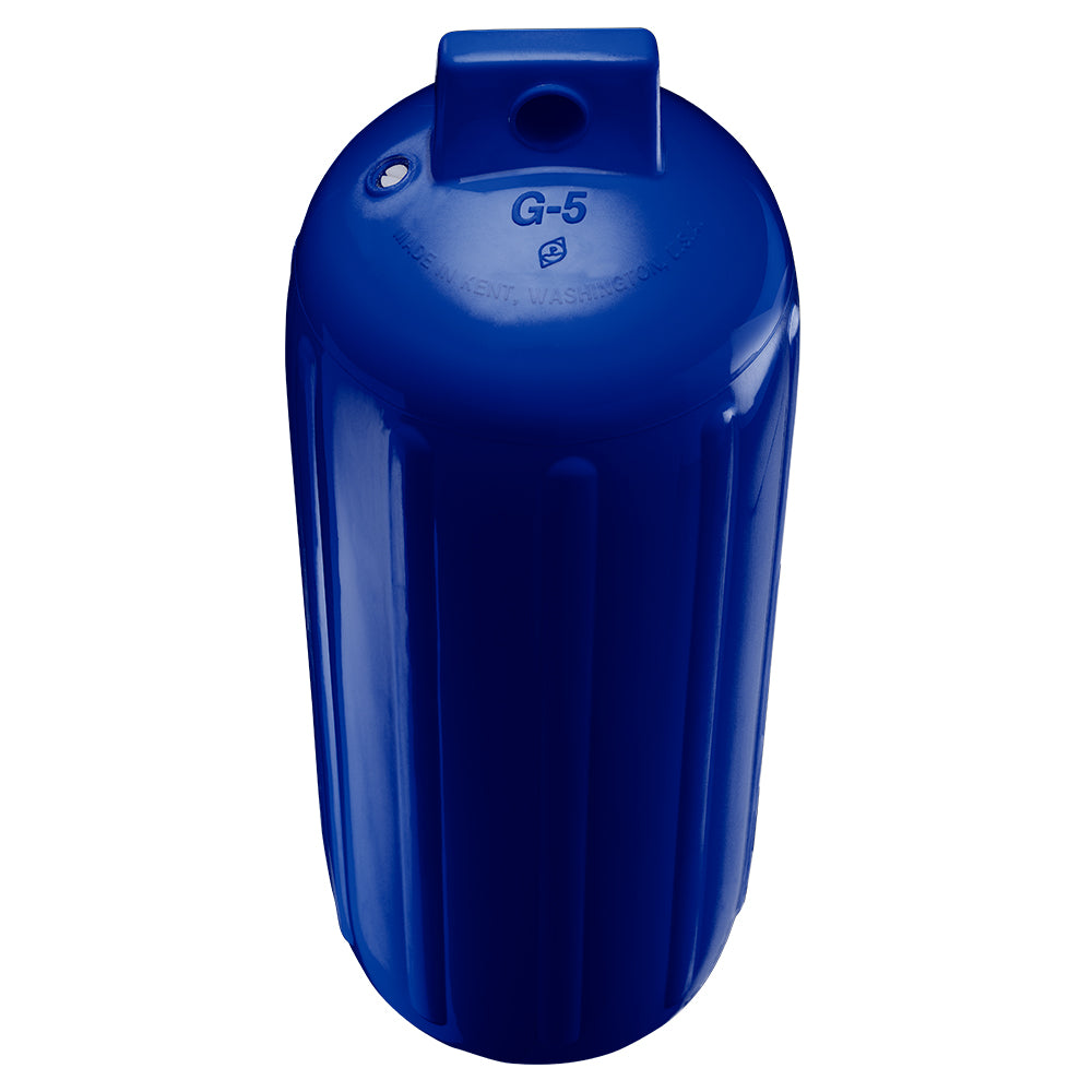 Polyform G-5 Twin Eye Fender 8.8" x 26.8" - Cobalt Blue - Deckhand Marine Supply