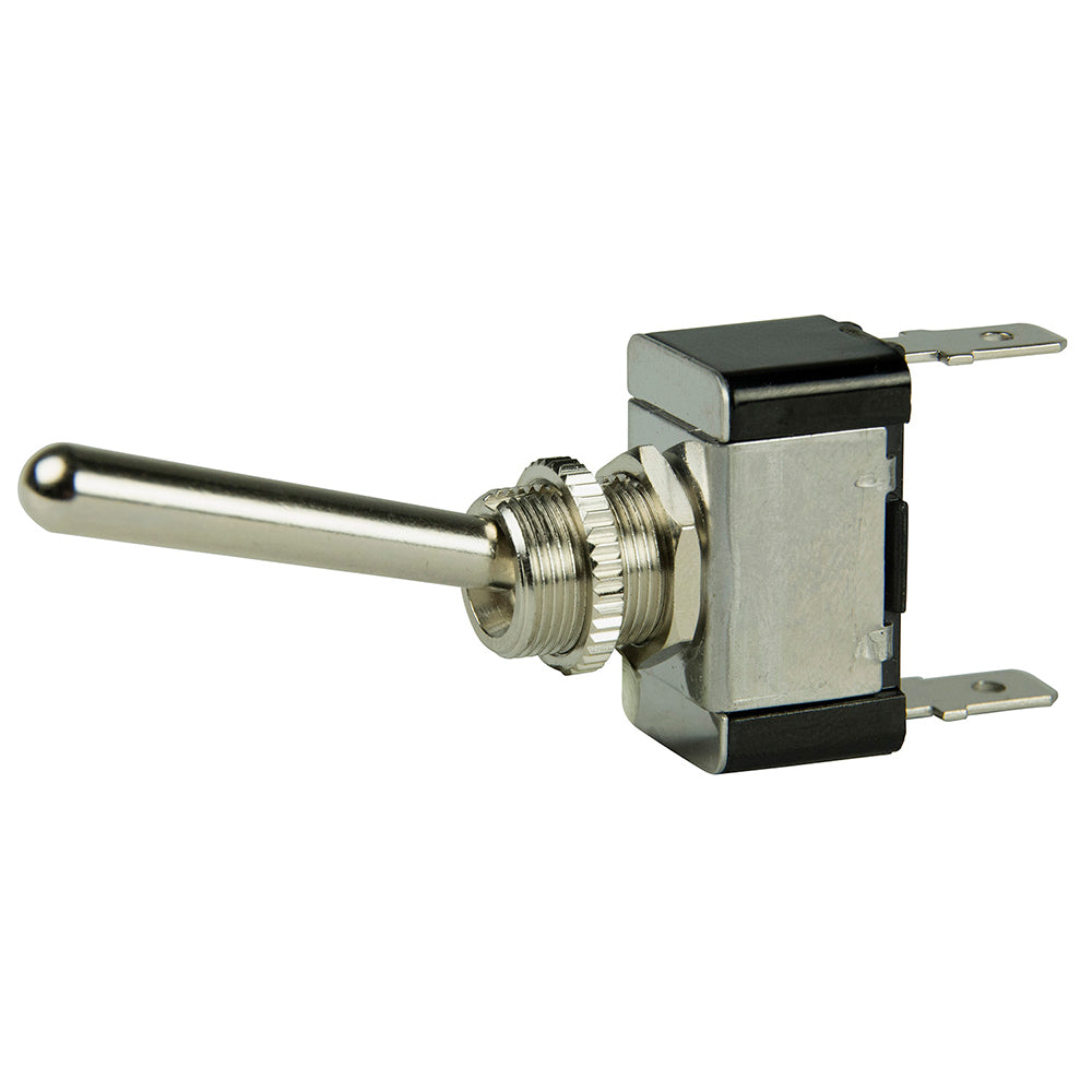BEP SPST Chrome Plated Long Handle Toggle Switch - ON/OFF - Deckhand Marine Supply