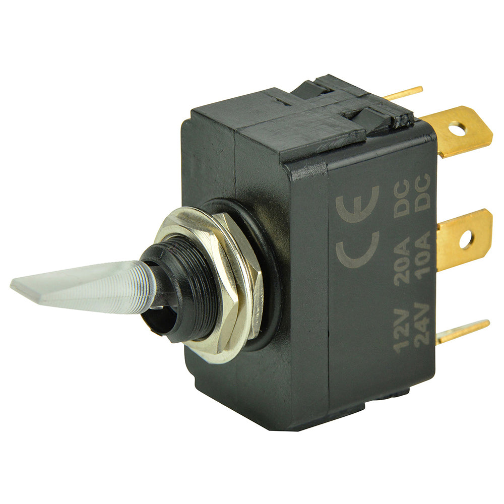 BEP SPDT Lighted Toggle Switch - ON/OFF/ON - Deckhand Marine Supply