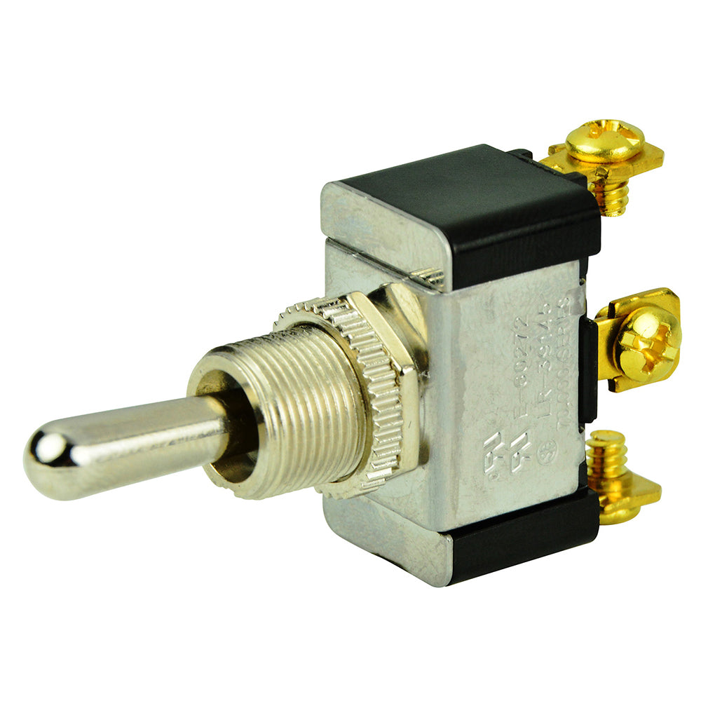 BEP SPDT Chrome Plated Toggle Switch - (ON)/OFF/(ON) - Deckhand Marine Supply