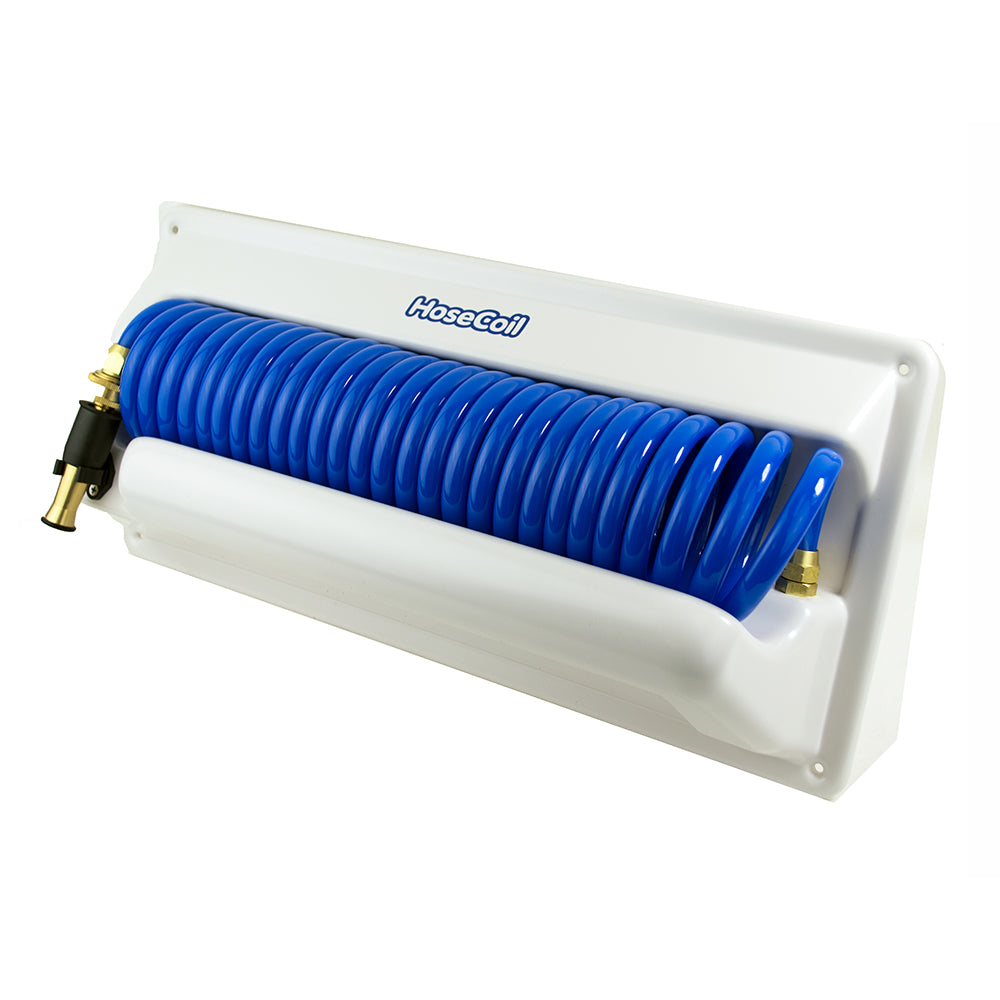 HoseCoil Horizontal Mount Enclosure w/Additional 5 Feeder Hose - Deckhand Marine Supply