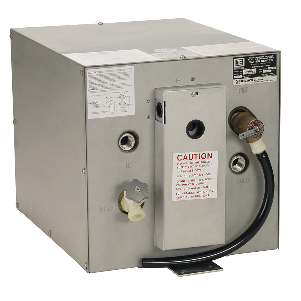Whale Seaward 6 Gallon Hot Water Heater - Stainless Steel - 120V - 1500W - Deckhand Marine Supply