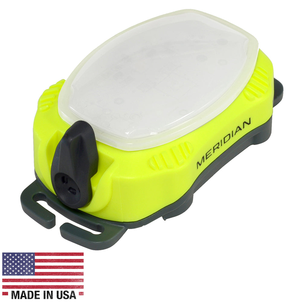 Princeton Tec Meridian Strobe / Beacon - Neon Yellow - Deckhand Marine Supply