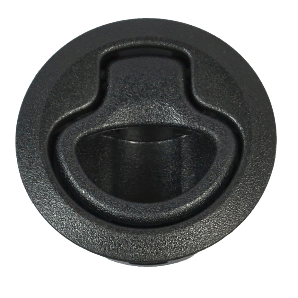 Southco Flush Pull Latch - Push To Close - Medium - Black - Deckhand Marine Supply