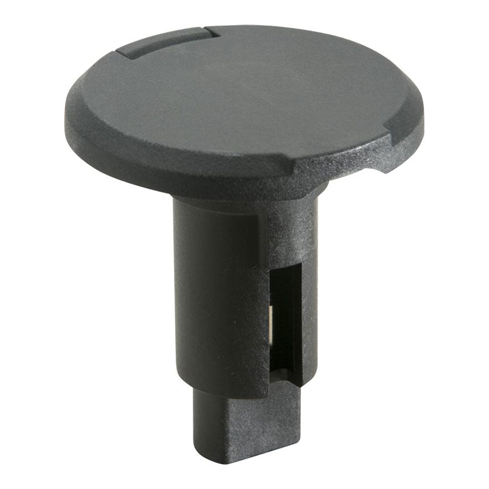 Attwood LightArmor Plug-In Base - 2 Pin - Black - Round - Deckhand Marine Supply