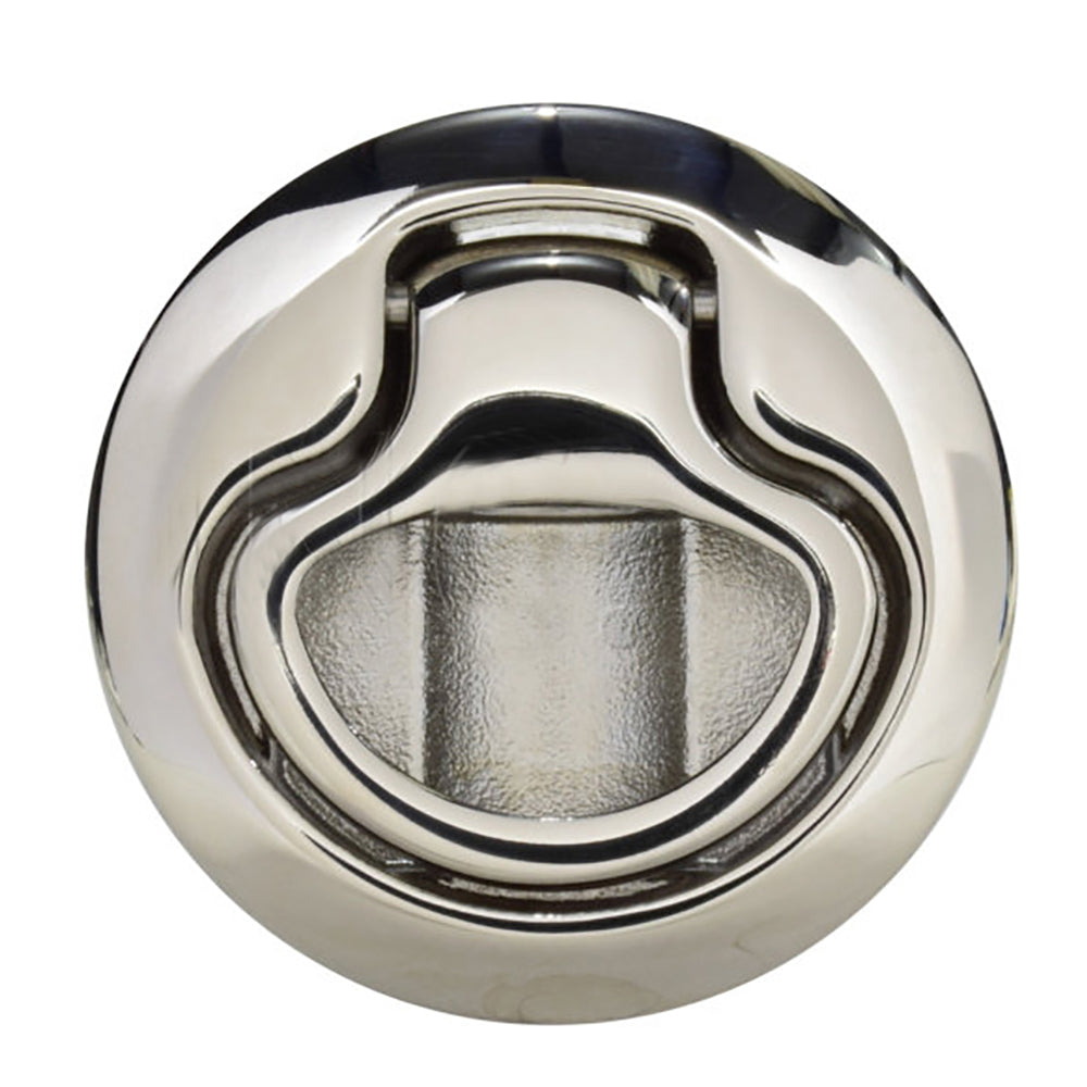 Southco Flush Pull Latch Pull to Open - Non-Locking - Polished Stainless Steel - Deckhand Marine Supply