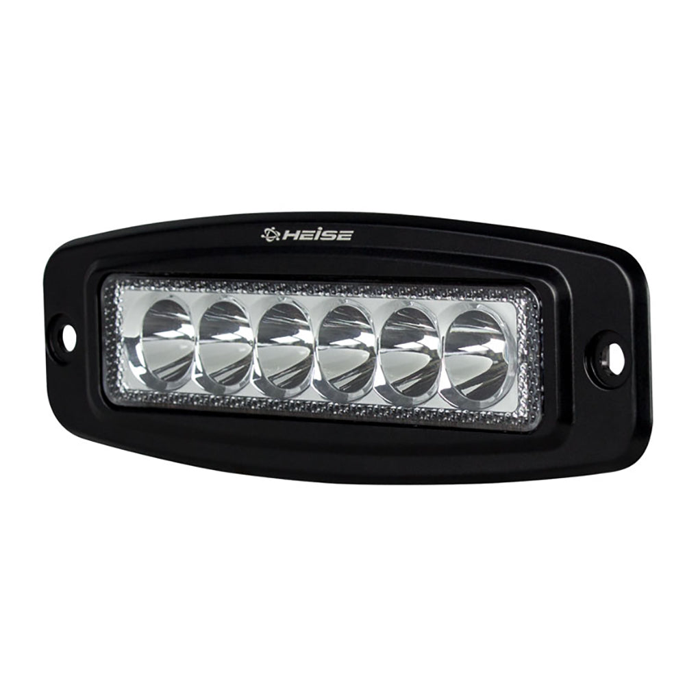 HEISE 6 LED Single Row Driving Light - Flush Mount - Deckhand Marine Supply