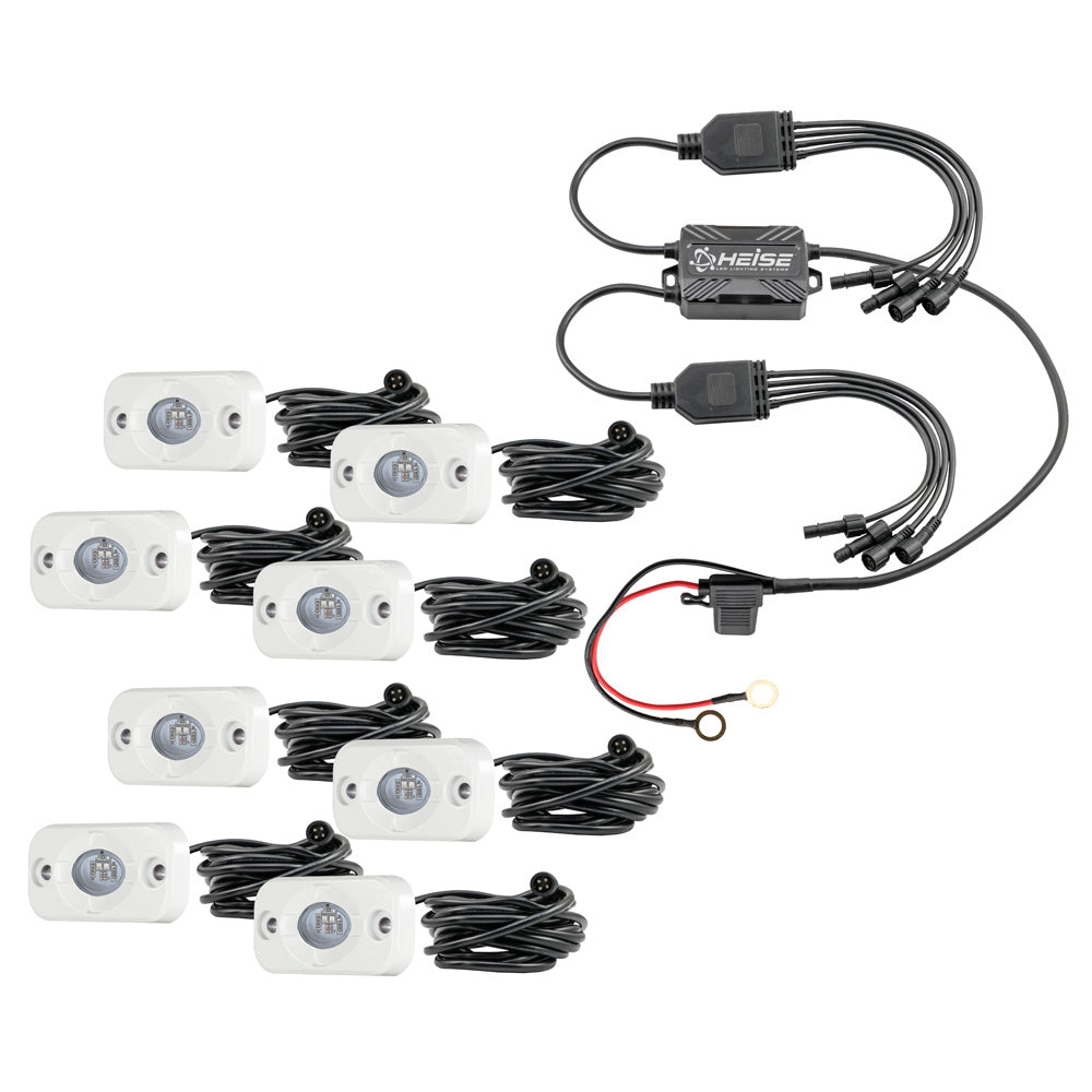 HEISE RGB Accent Light Kit - 8 Pack - Deckhand Marine Supply