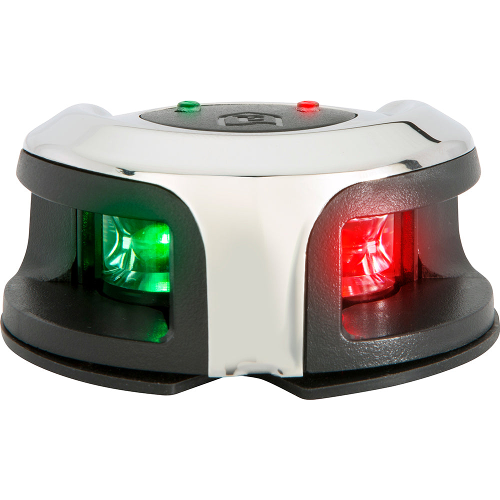 Attwood LightArmor Bow Mount Navigation Light - Stainless Steel - Bi-Color - 2NM - Deckhand Marine Supply