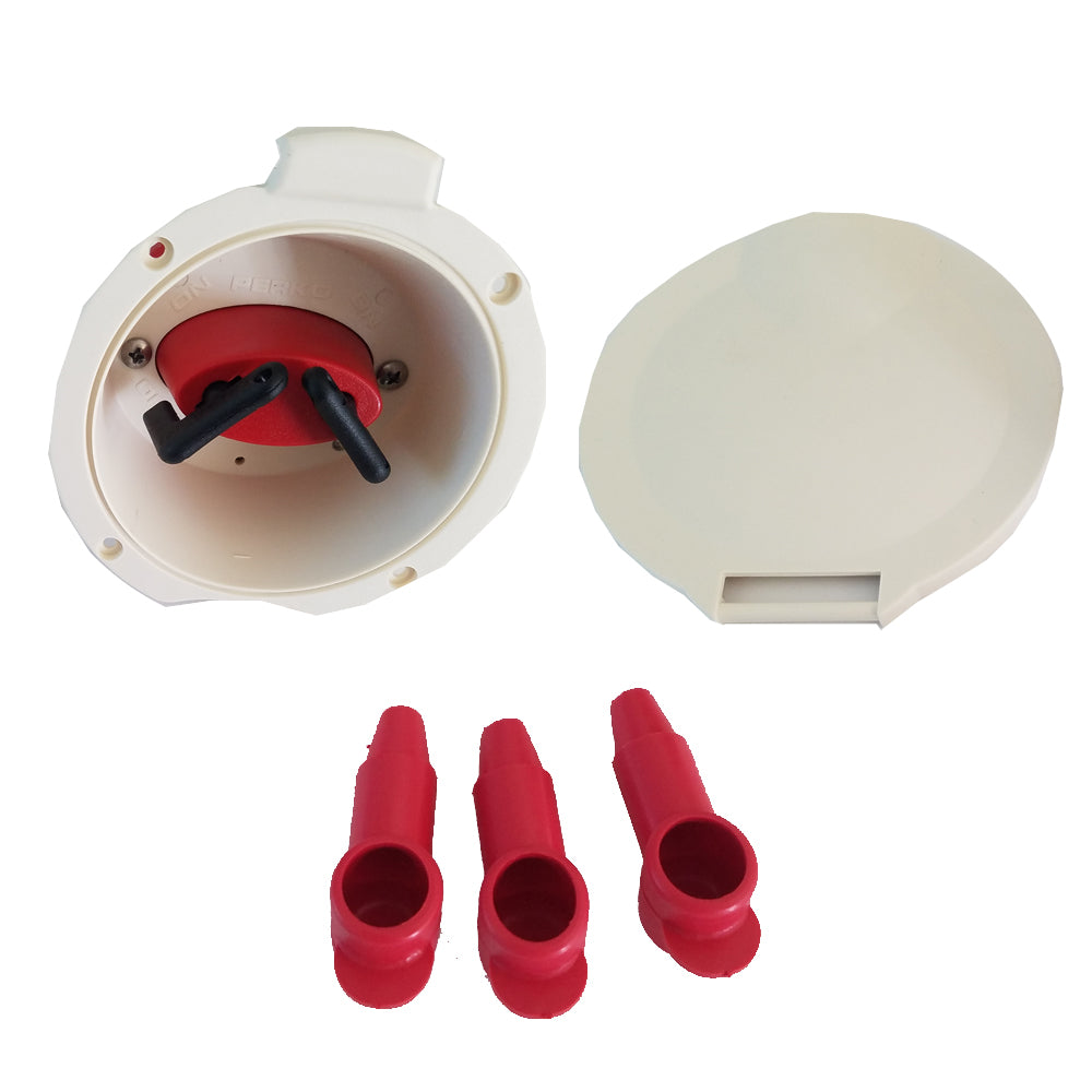 Perko Dual Battery Selector Switch - Cup Mount - Deckhand Marine Supply