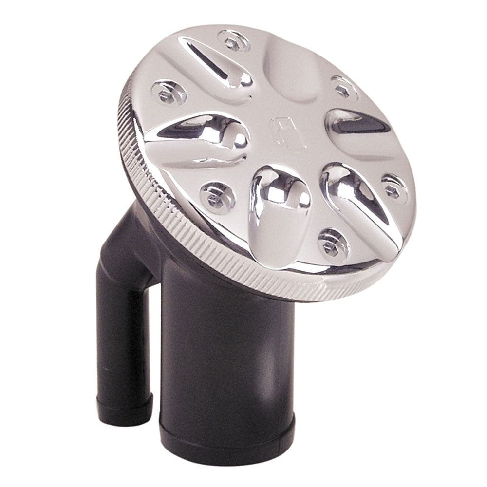 Perko 0590 Vented Fill f/1-1/2" Hose - Angled Neck - Chrome - Deckhand Marine Supply