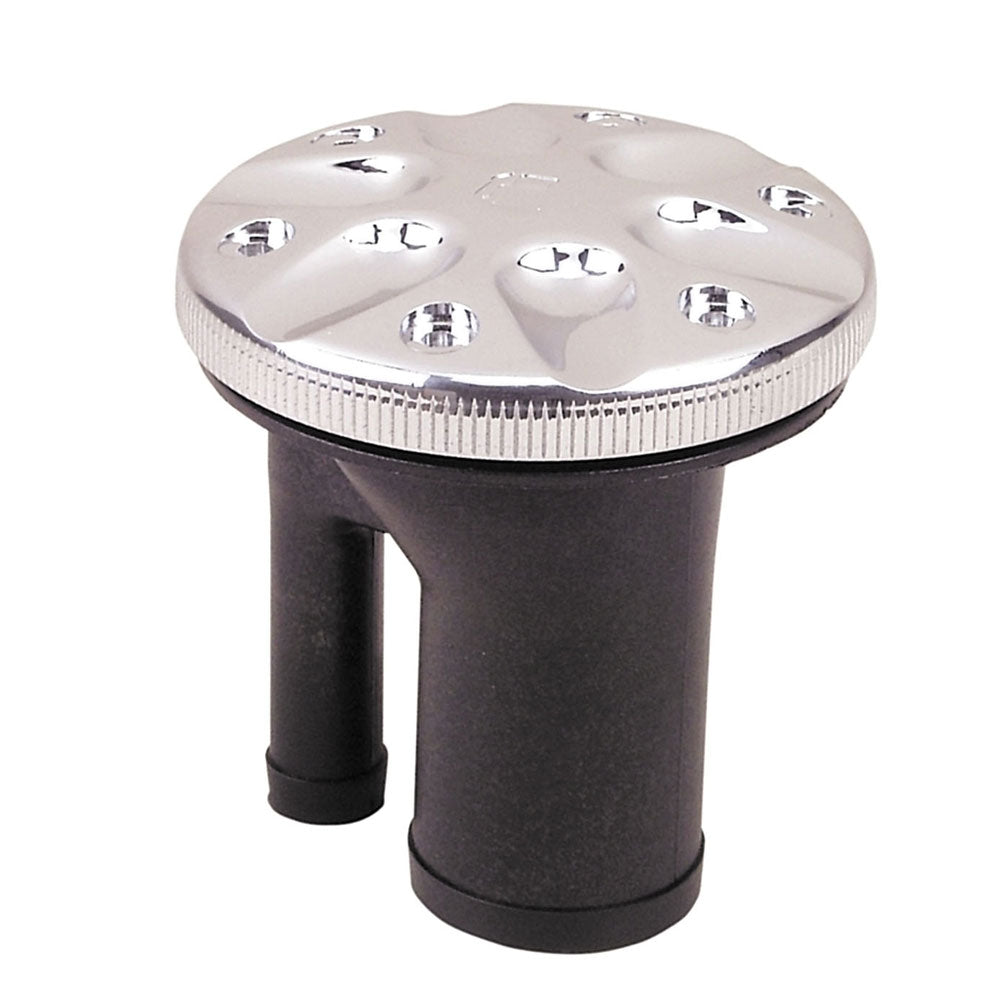 Perko 0591 Vented Fill f/1-1/2" Hose - Straight Neck - Chrome - Deckhand Marine Supply