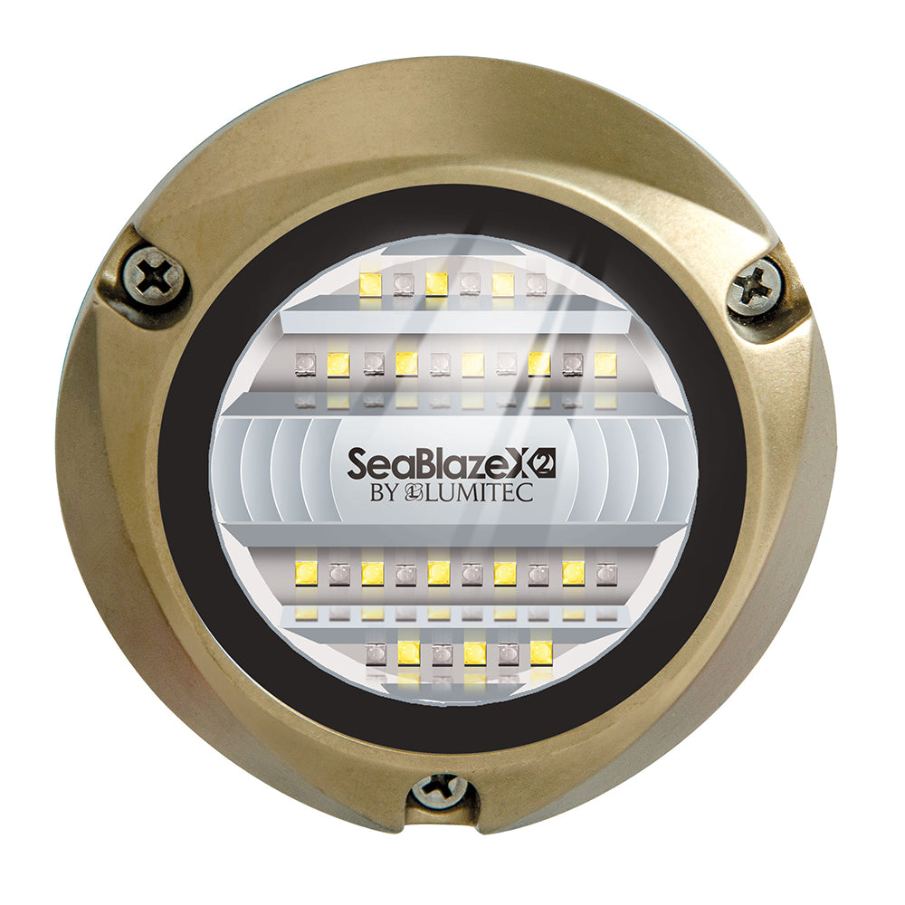 Lumitec SeaBlazeX2 LED Underwater Light - Dual Color - White/Blue - Deckhand Marine Supply