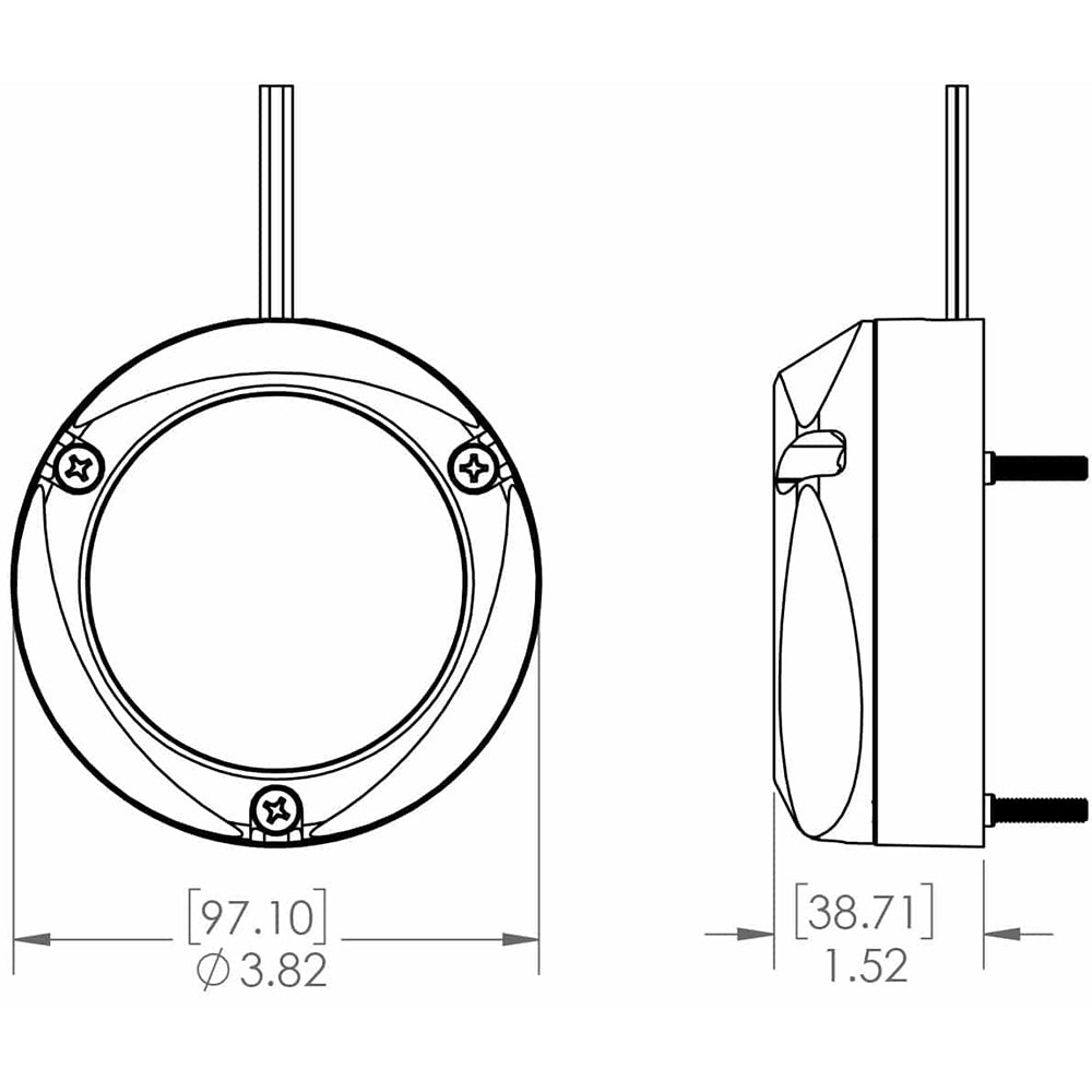 Lumitec Zambezi Quattro Surface Mount Underwater Light - Spectrum RGBW - Deckhand Marine Supply