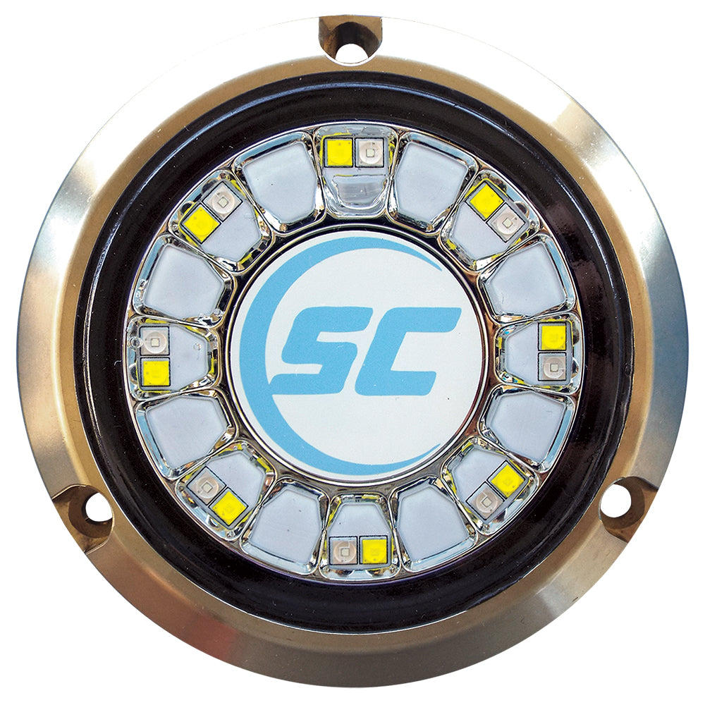 Shadow-Caster Blue/White Color Changing Underwater Light - 16 LEDs - Bronze - Deckhand Marine Supply