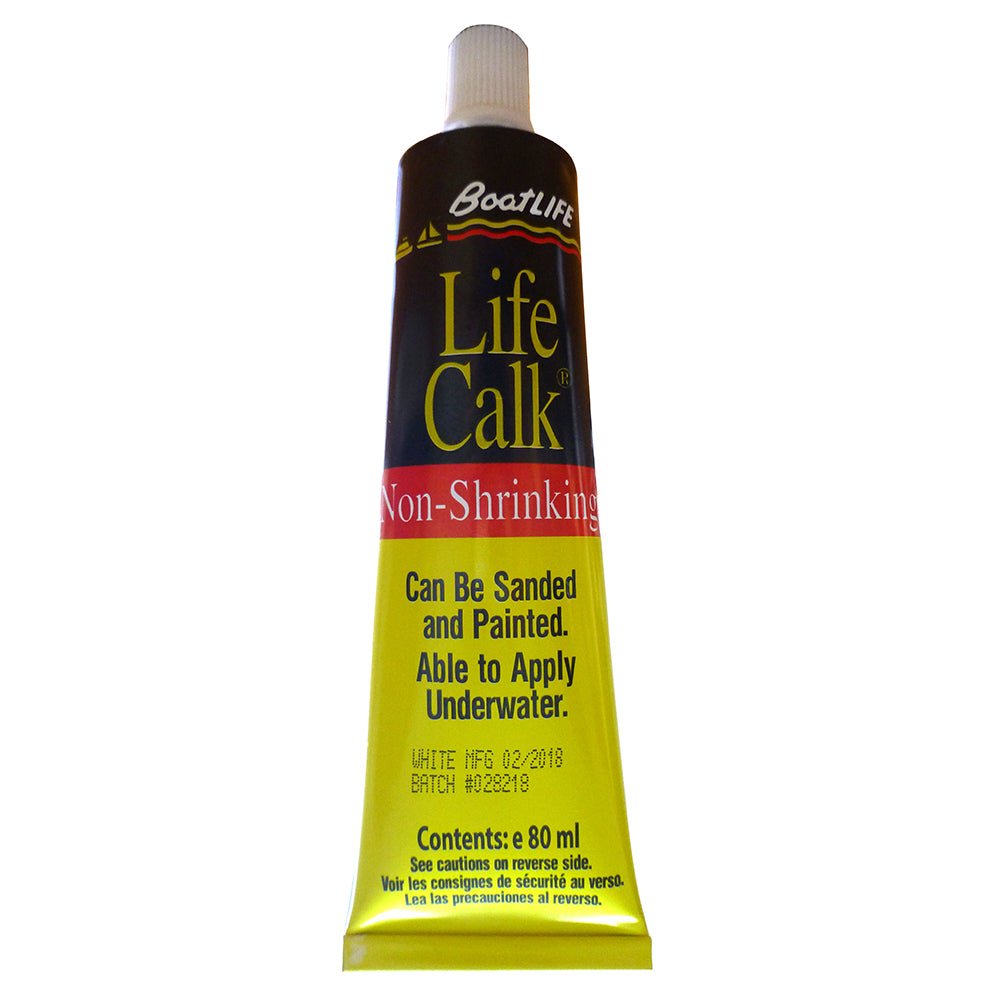 BoatLIFE Life-Calk Sealant Tube - Non-Shrinking - 2.8 FL. Oz - White - Deckhand Marine Supply