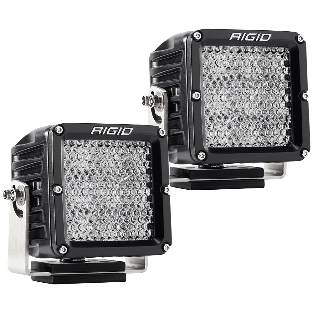 RIGID Industries D-XL PRO Diffused - Pair - Black - Deckhand Marine Supply