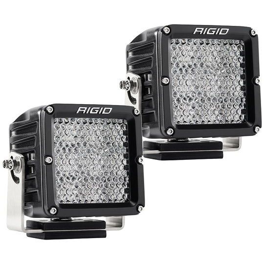 RIGID Industries D-XL PRO Diffused - Pair - Black - Deckhand Marine Supply