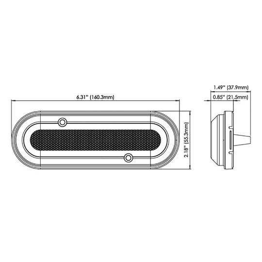 OceanLED M6 Gen2 Mast Light - Surface Mount - Warm White - Deckhand Marine Supply