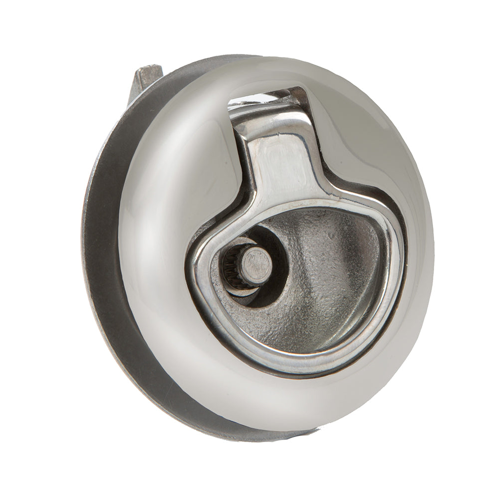 Whitecap Mini Slam Latch Stainless Steel Locking Pull Ring - Deckhand Marine Supply