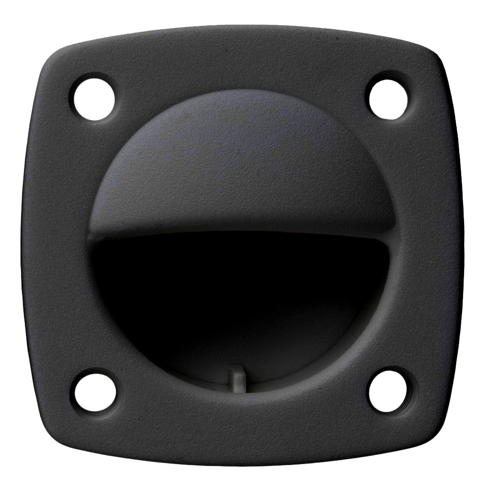 Whitecap Nylon Flush Pull - Small - Black - Deckhand Marine Supply