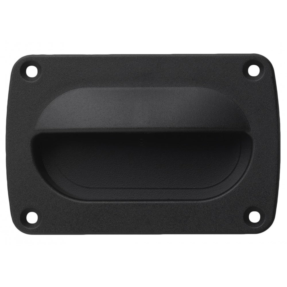 Whitecap Nylon Flush Pull - Large - Black - Deckhand Marine Supply