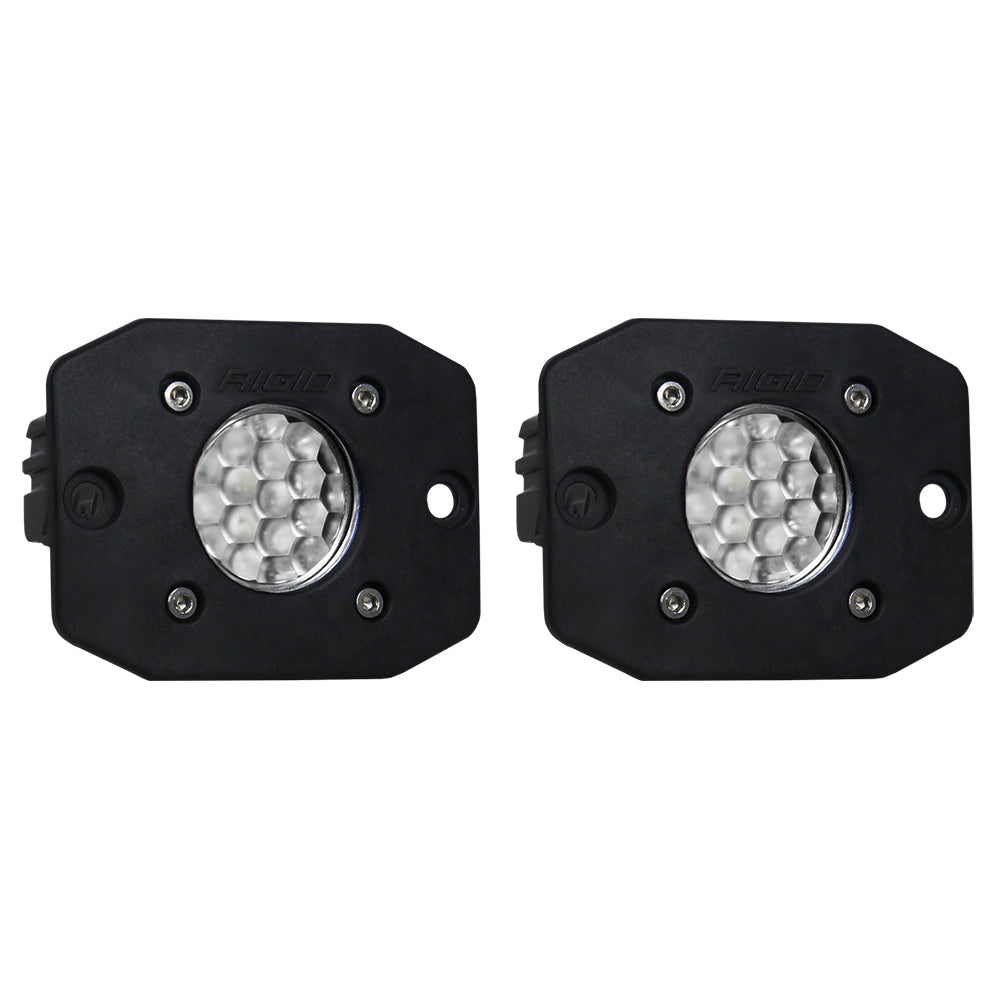 RIGID Industries Ignite Flush Mount Flood - Black - Deckhand Marine Supply