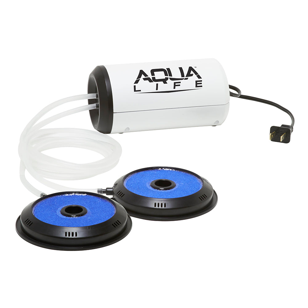Frabill Aqua-Life Aerator Dual Output 110V - Greater Than 100 Gallons - Deckhand Marine Supply
